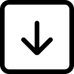 Arrow Down Square SVG Icon